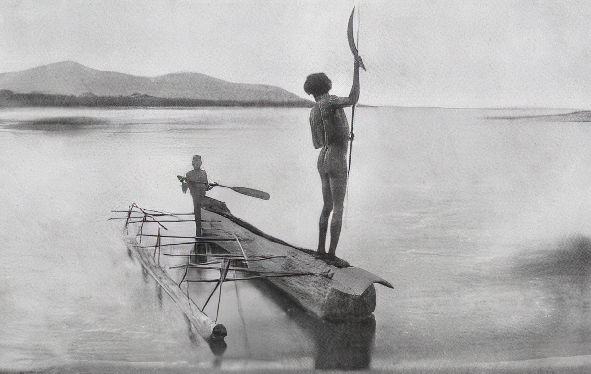 Traditional indigenous fishing using an Arch