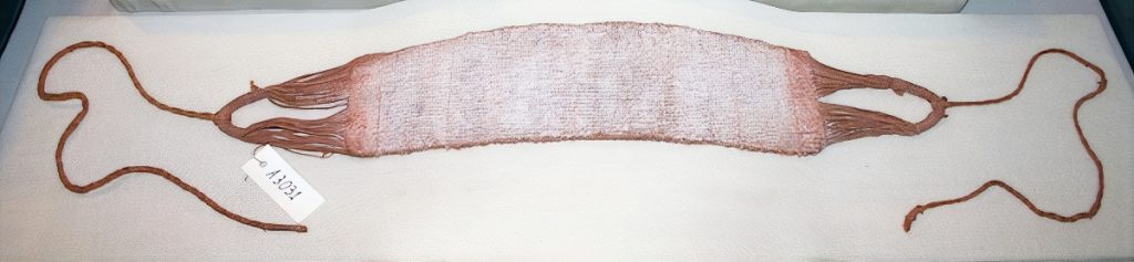 A headband worn by a Larrakeyah man in the Northern Territory